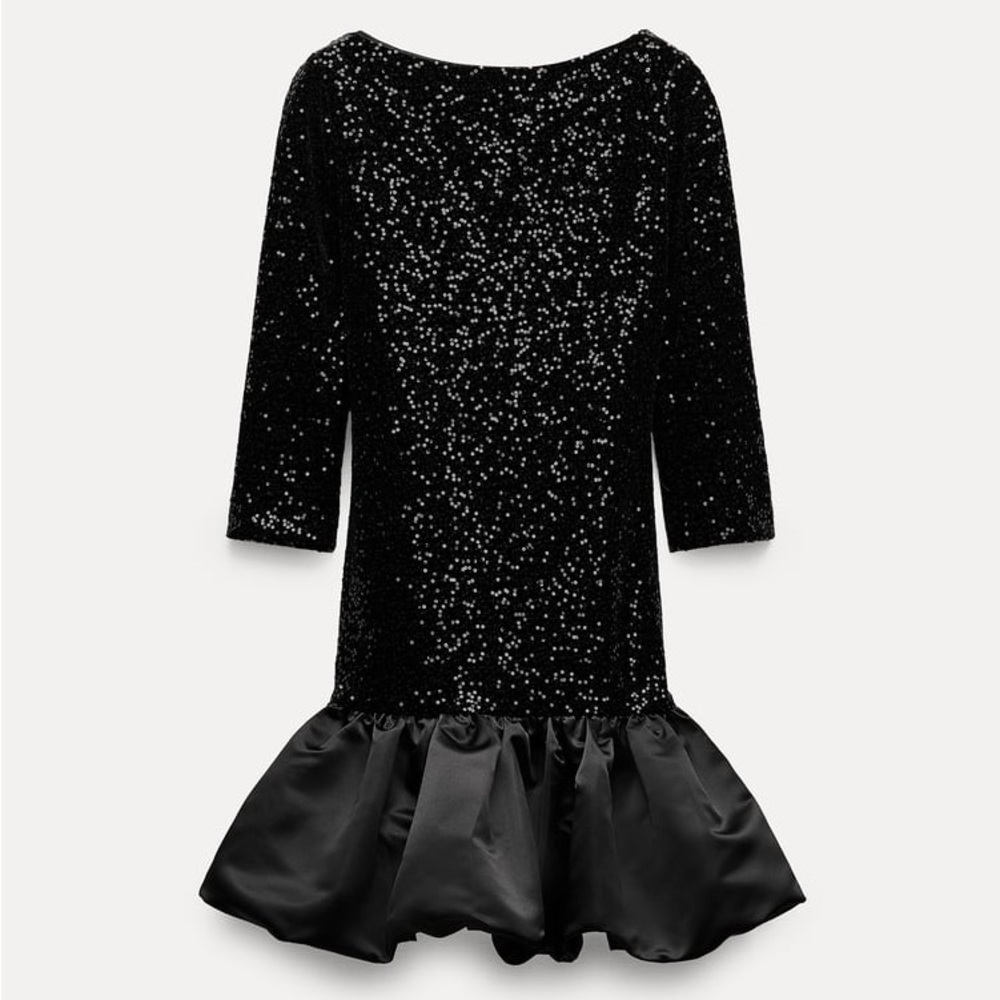 FLYAWAY SKIRT SEQUIN DRESS Zara - Picture 3 of 6